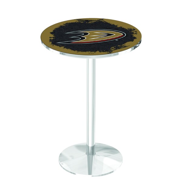 42" Chrome Anaheim Ducks Pub Table